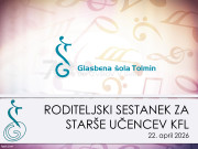 Roditeljski sestanek za starše učencev kljunaste flavte